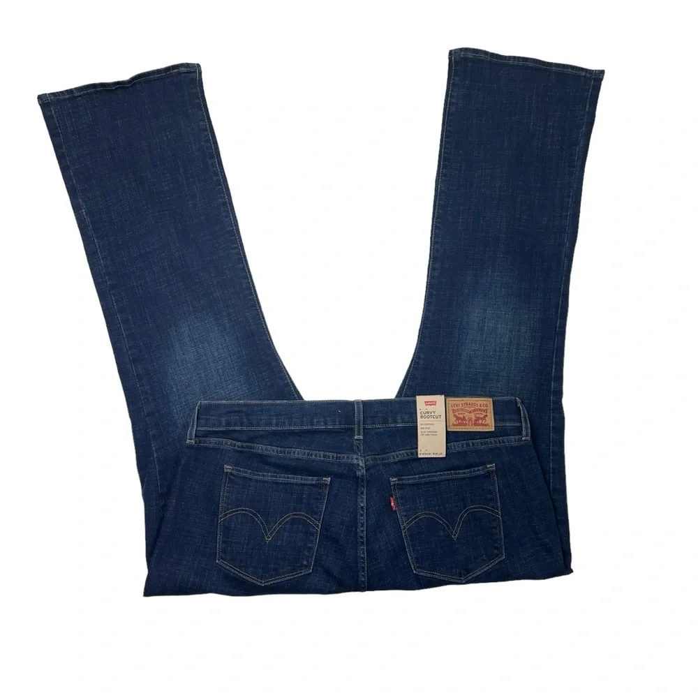 NWT Levi’s Sculpt Curvy Bootcut Mid Rise Stretch Jeans Women’s 18 Medium W34 L30